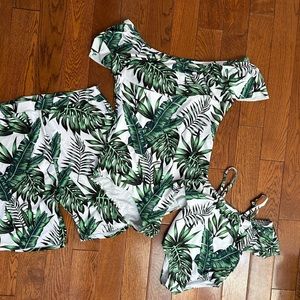 Matching family swimsuits